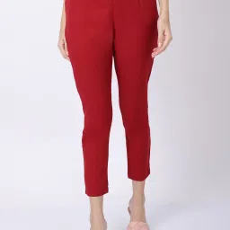 Cantabil Maroon Elasticated Pants image 1