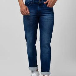 Globus Dark Blue Slim Fit Stretchable Jeans-picture-6