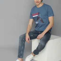 Allen Solly Blue Skinny Fit Heavily Washed Jeans image 5