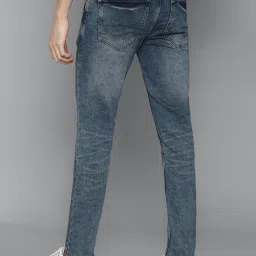 Allen Solly Blue Skinny Fit Heavily Washed Jeans image 2