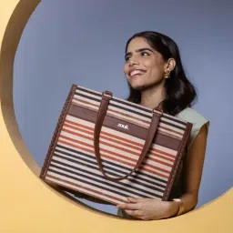 ZOUK Qutub Striped Tote Handbag-picture-11