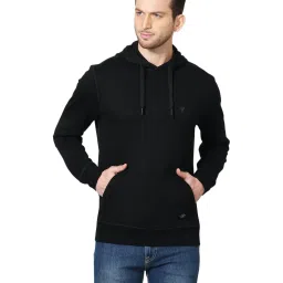 Van Heusen Black Hooded Sweatshirt image 1