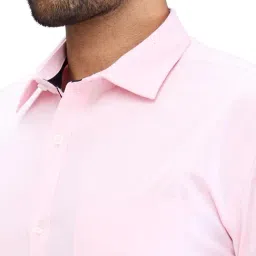 Park Avenue Pink Slim Fit Shirt image 5