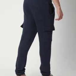 R&B Blue Regular Fit Trackpants image 2