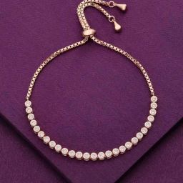 Kai Jewel Sterling Silver Rose Gold Classic Solitaire Adjustable Bracelet-picture-32