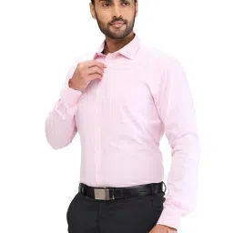 Park Avenue Pink Slim Fit Shirt image 3
