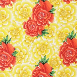 Romee Red & Yellow Cotton 144 TC Bed Sheet Set image 4