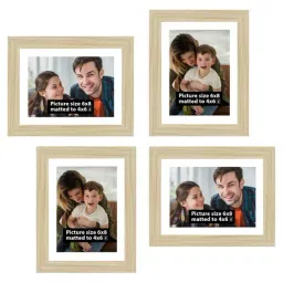 Art Street Synthetic Wood Natural Photo Frame (6 x 8 Inch) - Set of 4 image 3