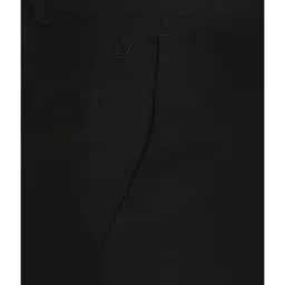 Louis Philippe Permapress Black Mid Rise Trousers image 4