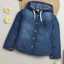 Tiny Girl Blue Woven Cotton Shirt-picture-28