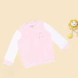 Pantaloons Baby Girls Cherry Blossom Applique Sweatshirt-image-1