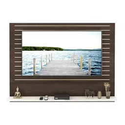 bluewud Reyloye Engineered Wood TV Unit in White Finish image 2