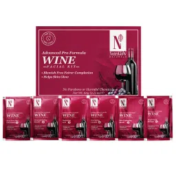 NutriGlow Natural's Advanced Pro Wine Combo Pack - Facial Kit + Bleach Cream + Face Wash image 2
