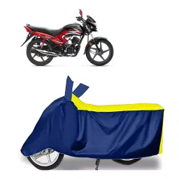 Auto Pearl Two Wheeler Cover for Honda Dream Yuga - Yellow, Blue-picture-42