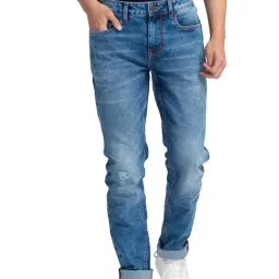 Being Human Blue Slim Fit Distressed Jeans-picture-28
