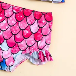 YK Girls Printed Top & Shorts Swim Set image 5