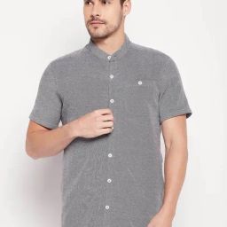 CLUB YORK Men Black Solid Henley Neck Shirt-picture-48