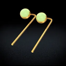 Joyalukkas Gold 22K Strand Models Sui-Dhaga Earrings for Women-image-50