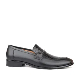 Atesber by Inc.5 Men's Black Formal Loafers-image-12