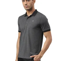 ALCIS Dark Grey Anti-Static Stretch-X Slim Fit Running Polo T-Shirt image 3