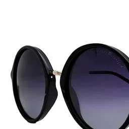 Azzaro Women Round Sunglasses with Polarised Lens AZ60034 C021 image 2