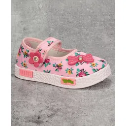 Lil Lollipop  Floral Printed & Applique Bellies - Pink-picture-25