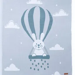 Chickaboo Organic cotton knitted AC comforter up up bunny image 2