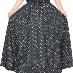 Sttoffa Women Pure Cotton Printed Flared Skirt-picture-15
