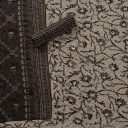 Soch Bandhani Printed Zari Unstitched Dress Material image 2