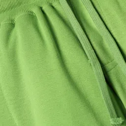 Pine Kids Cotton Knit Full Length Lounge Pants With Brooklyn Text Print - Green image 4