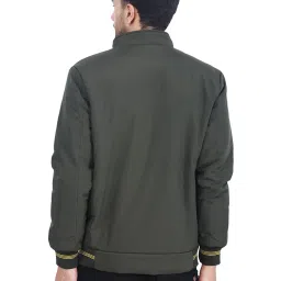 Dollar Olive Regular Fit High Neck Jacket image 2