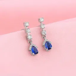 GIVA 92.5 Sterling Silver Tenu Leke Drop Earrings-image-84