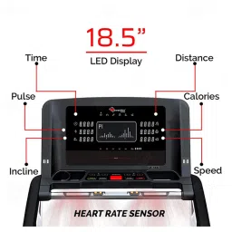 PowerMax Fitness TA-C5 6.0HP Peak Treadmill (Black) image 2