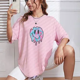 Outzidr Wome Graphic Print Round Neck Top-picture-37