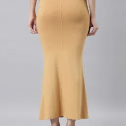 TWIN BIRDS Beige & Blue Plain Saree Shapewear - Pack Of 2 image 2