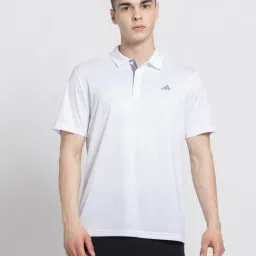 Adidas White Regular Fit Sports Polo-picture-24
