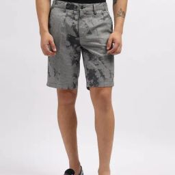 Iconic Black Regular Fit Printed Shorts-picture-25