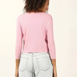 Forever 21 Pink Striped Shrug image 2