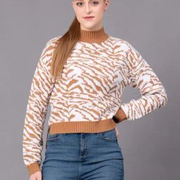 Red Tape Caramel Regular Fit Printed Sweater-picture-44
