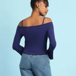 Forever 21 Blue Regular Fit Top image 2