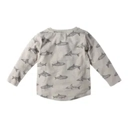 Nino Bambino Kids Grey Printed Sweatshirt image 2