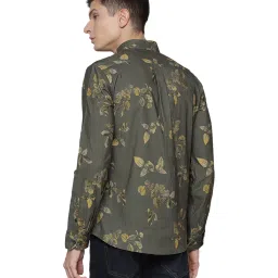 Lindbergh Olive Printed Full Sleeves Shirt image 2