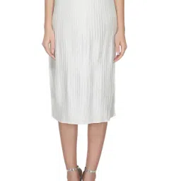 ATTIC SALT White Knee Length Skirt-picture-10