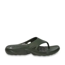 Doubleu Men's Olive Flip Flops image 2