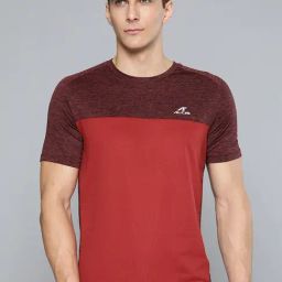 ALCIS Maroon Slim Fit T-Shirt-picture-1