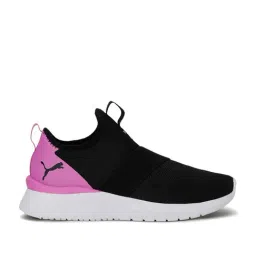 Puma Women's Remedie Slip Strap Black Walking Shoes-image-3