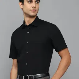 Louis Philippe Permapress Black Cotton Regular Fit Shirt-picture-27