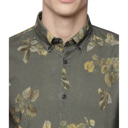 Lindbergh Olive Printed Full Sleeves Shirt image 4