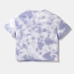 United Colors of Benetton Kids Light Purple Printed T-Shirt image 2