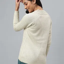 Aurelia Off-White Regular Fit Cardigan image 2